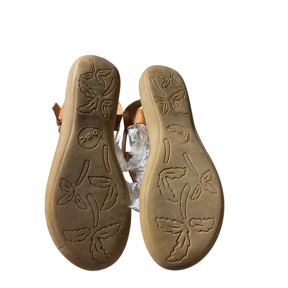 b.o.c. Born Concept Women Tan Thong Slingback Sandals Flat Buckle C76337 Size 9M - Picture 6 of 14